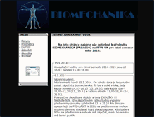 Tablet Screenshot of biomechanika.benesov.org